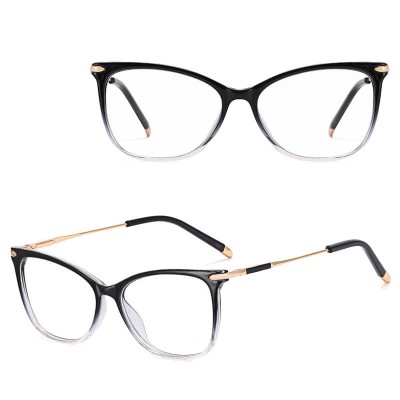 SLIM okulary damskie kocie oczy  zerówki do komputera BLUE LIGHT 25151A