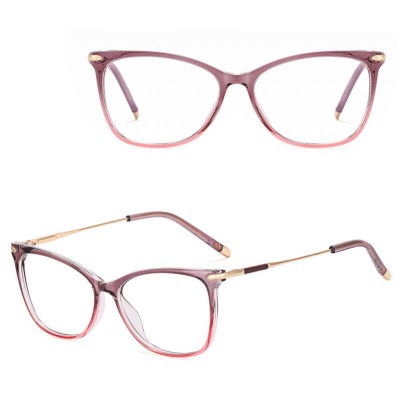 SLIM okulary damskie kocie oczy  zerówki do komputera BLUE LIGHT 25151C