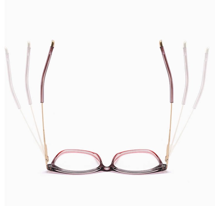 SLIM okulary damskie kocie oczy  zerówki do komputera BLUE LIGHT 25151D