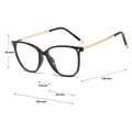 Damskie okulary zerówki do komputera oprawki korekcyjne z filtrem Blue Light 25149 wymiary.jpg