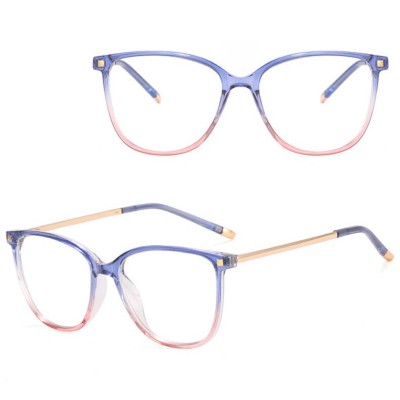 Okulary damskie kocie oczy  zerówki do komputera BLUE LIGHT 25149G