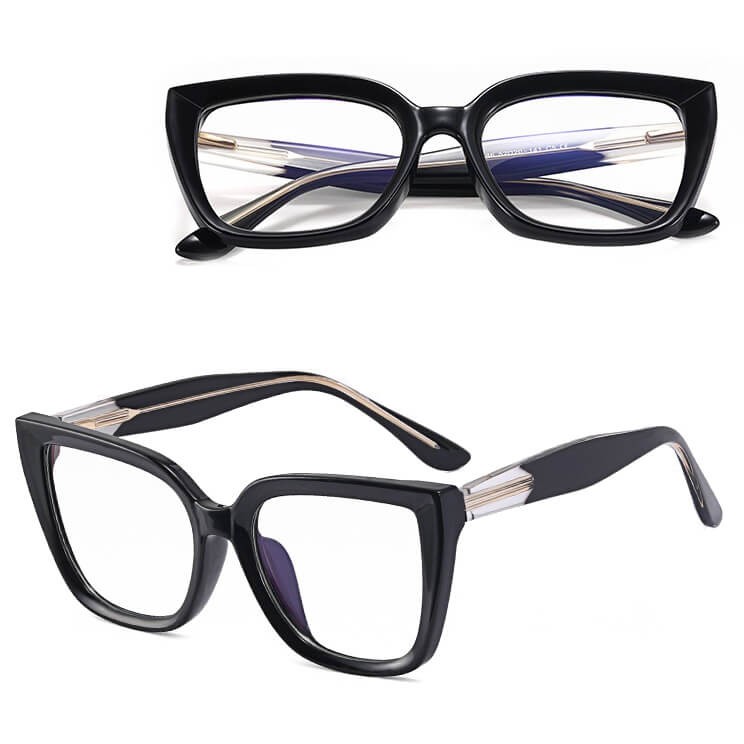 Damskie okulary zerówki do komputera oprawki korekcyjne kocie z filtrem Blue Light 25150.jpg