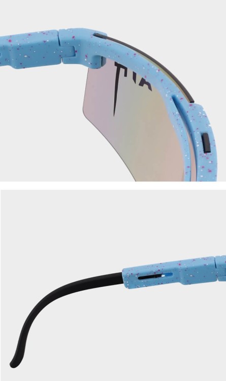 Sportowe okulary przeciwsłoneczne ST-MAX8 niebieski/biały