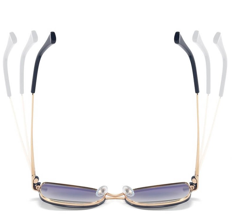 2w1 Okulary damskie do komputera + nakładka przeciwsłoneczna na magnes Clip-On 25162A  fiolet/złoty