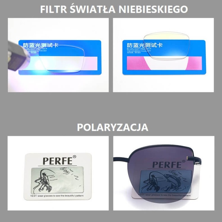 2w1 Okulary damskie do komputera + nakładka przeciwsłoneczna na magnes Clip-On 25162A  fiolet/złoty