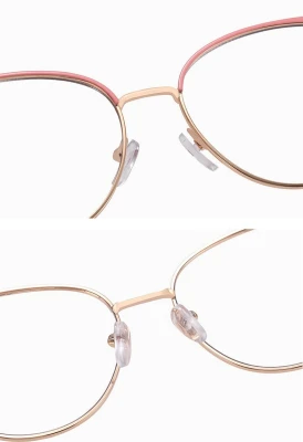 Damskie okulary kocie zerówki do komputera BLUE LIGHT 25158C Złoty/Brązowy