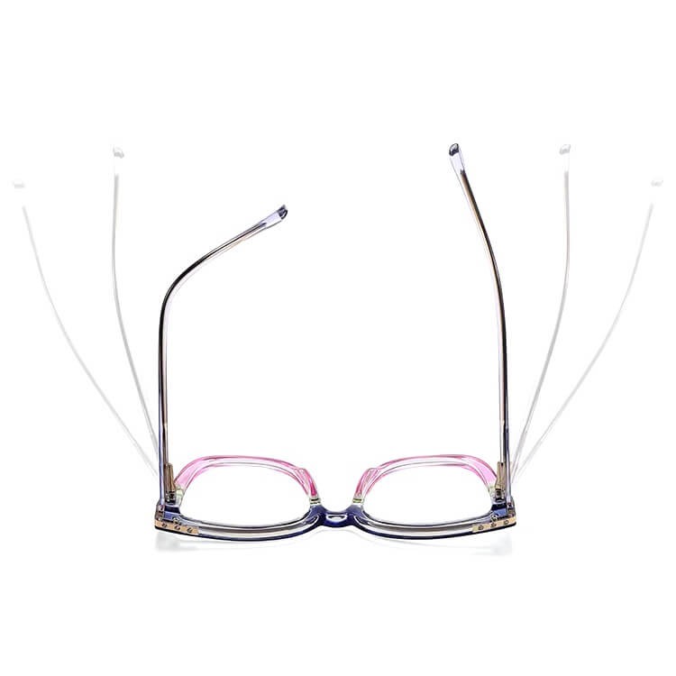 Damskie okulary kocie oczy zerówki do komputera BLUE LIGHT 25146A 