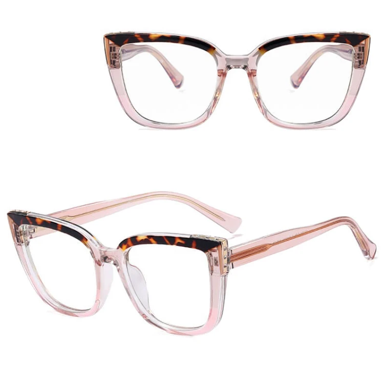 Damskie okulary zerówki do komputera oprawki korekcyjne kocie z filtrem Blue Light 25146B.jpg