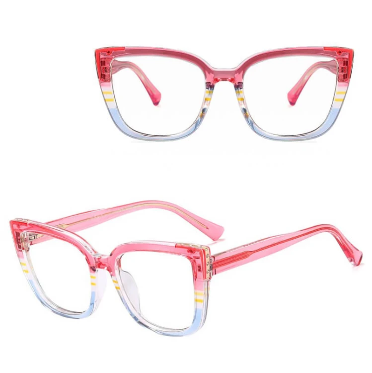 Damskie okulary zerówki do komputera oprawki korekcyjne kocie z filtrem Blue Light 25146E.jpg