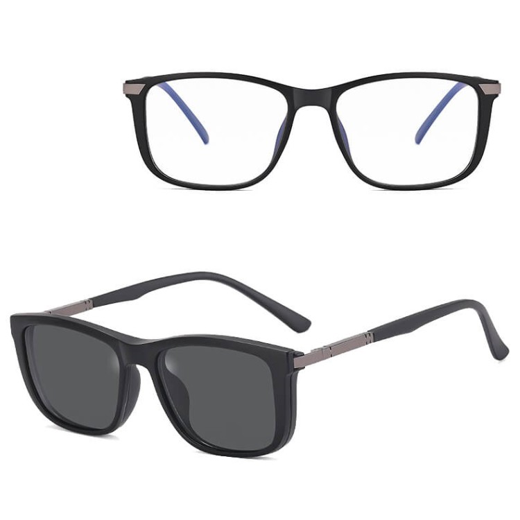 2w1 oprawki okularowe zerówki z filtrem blue light i przeciwsłoneczną nakładką polaryzacyjną 25160A.jpg