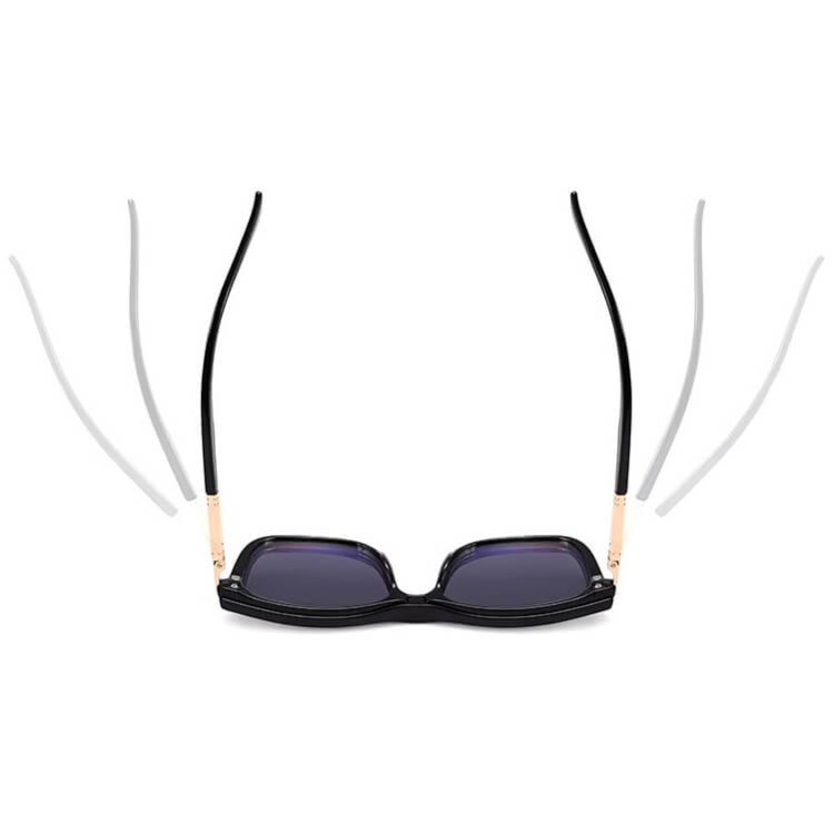 2w1 Okulary do komputera + nakładka przeciwsłoneczna na magnes Clip-On 25160C granatowy