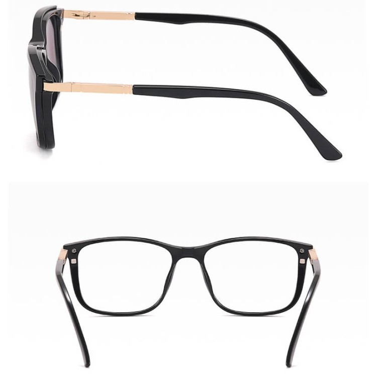 2w1 Okulary do komputera + nakładka przeciwsłoneczna na magnes Clip-On 25160C granatowy