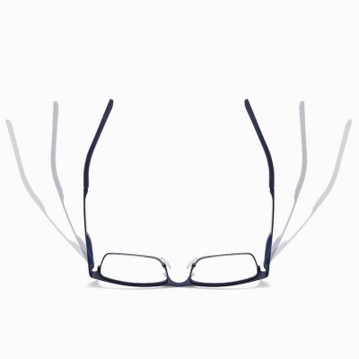 Metalowe męskie okulary zerówki z filtrem Blue Light do komputera 25139C grafitowe + akcesoria