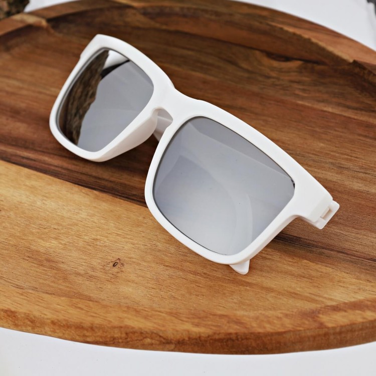 Białe okulary przeciwsłoneczne lustrzanki z filtrem UV400 PM-11--.JPG