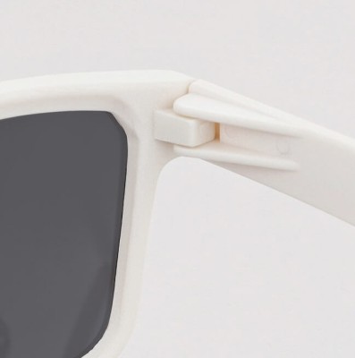 Białe okulary przeciwsłoneczne lustrzanki z filtrem UV400 PM-11