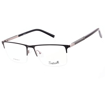 Oprawki okularowe żyłkowe prostokątne korekcyjne SANTARELLI na teleskopach STSA3 Czarny