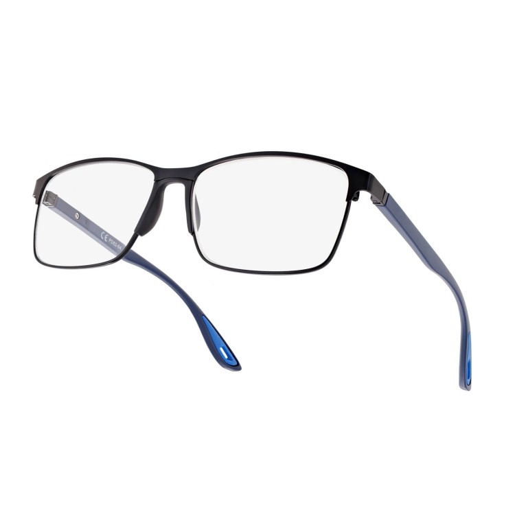 Plusy +3.25 Męskie okulary do czytania korekcyjne ST336 czarny/granat