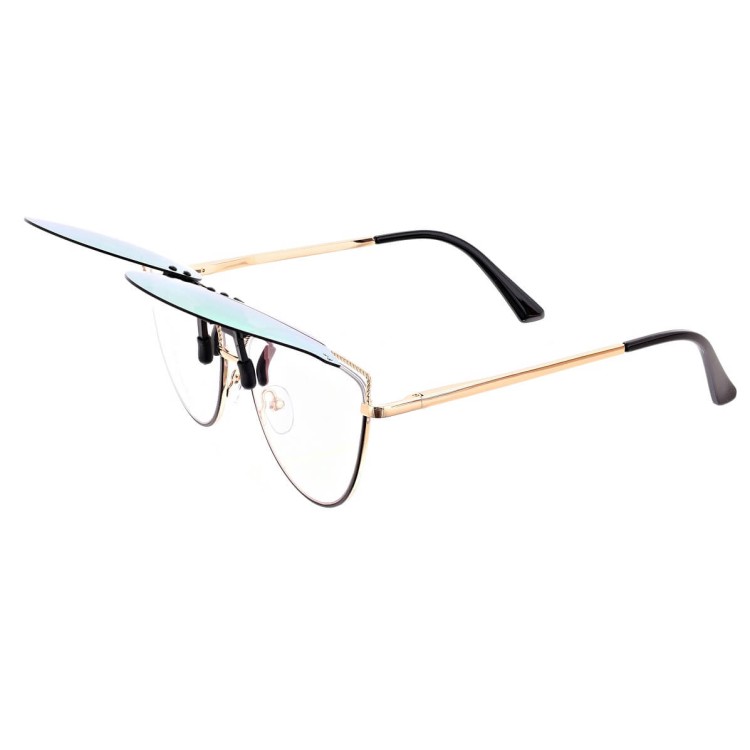 Nakładki przeciwsłoneczne polaryzacyjne na okulary korekcyjne kocie NA-183A różowe