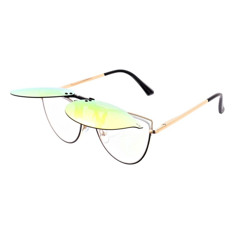 Nakładki przeciwsłoneczne polaryzacyjne na okulary korekcyjne kocie NA-183C pomarańczowe