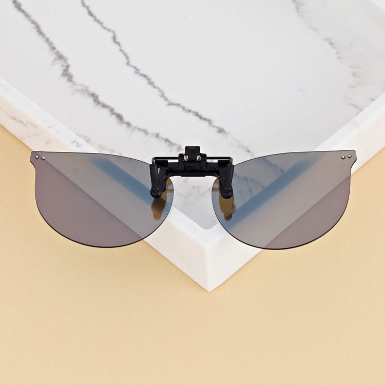 Nakładki przeciwsłoneczne polaryzacyjne na okulary korekcyjne kocie NA-183D niebieskie