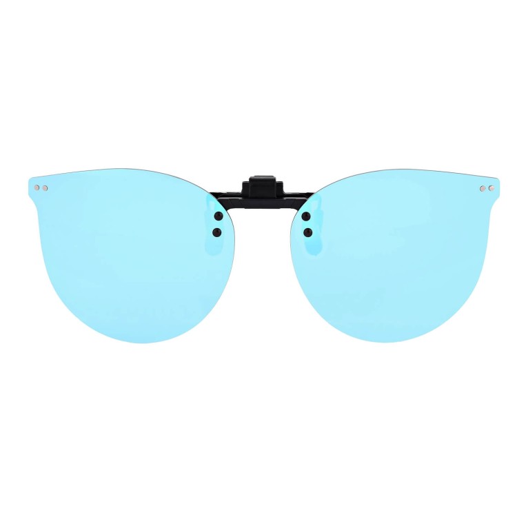 Nakładki przeciwsłoneczne polaryzacyjne na okulary korekcyjne kocie NA-183D niebieskie