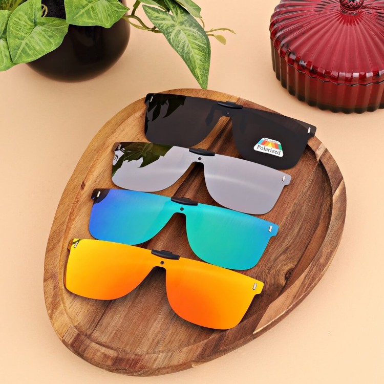 Nakładki przeciwsłoneczne polaryzacyjne na okulary korekcyjne NA-181 czarne