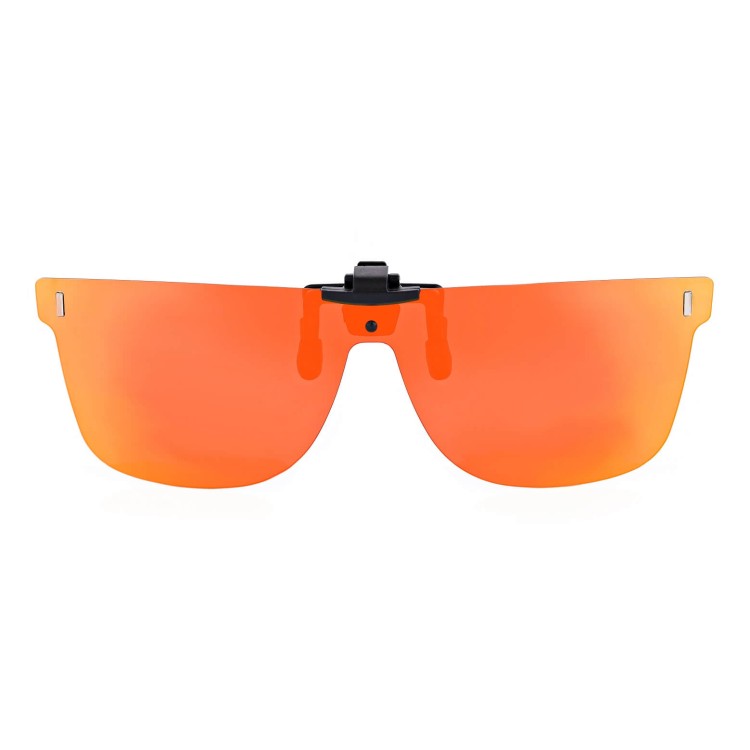 Nakładki przeciwsłoneczne polaryzacyjne na okulary korekcyjne NA-181C pomarańczowe