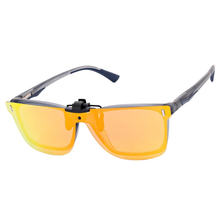 Nakładki przeciwsłoneczne polaryzacyjne na okulary korekcyjne NA-181C pomarańczowe