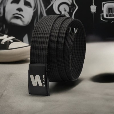 Pasek parciany  STYLION czarny - ST-07