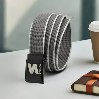 Pasek parciany  STYLION grafitowo-szary - ST-28