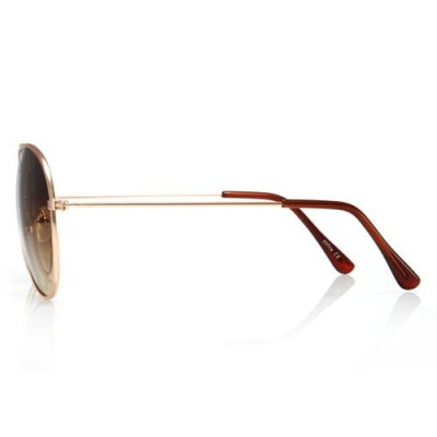 Klasyczne okulary aviatory przeciwsłoneczne złote pilotki