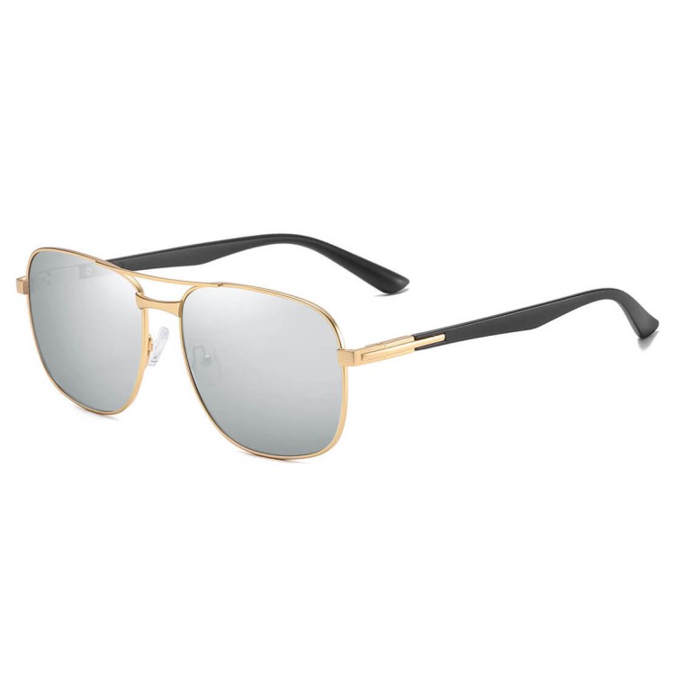 Męskie Przeciwsłoneczne okulary z polaryzacją STL51A złoto/srebrne