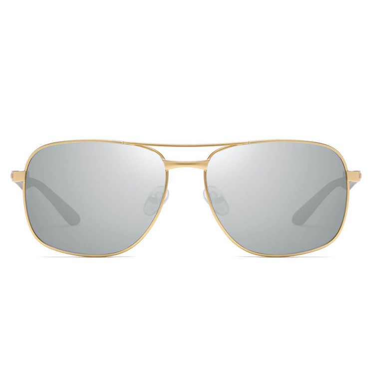 Męskie Przeciwsłoneczne okulary z polaryzacją STL51A złoto/srebrne