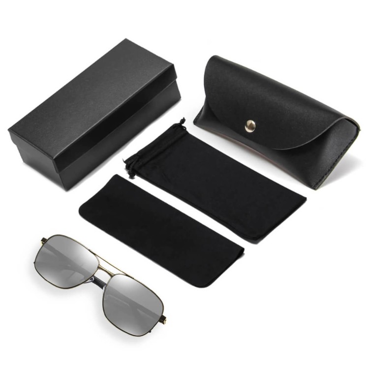 Męskie Przeciwsłoneczne okulary z polaryzacją STL51A złoto/srebrne