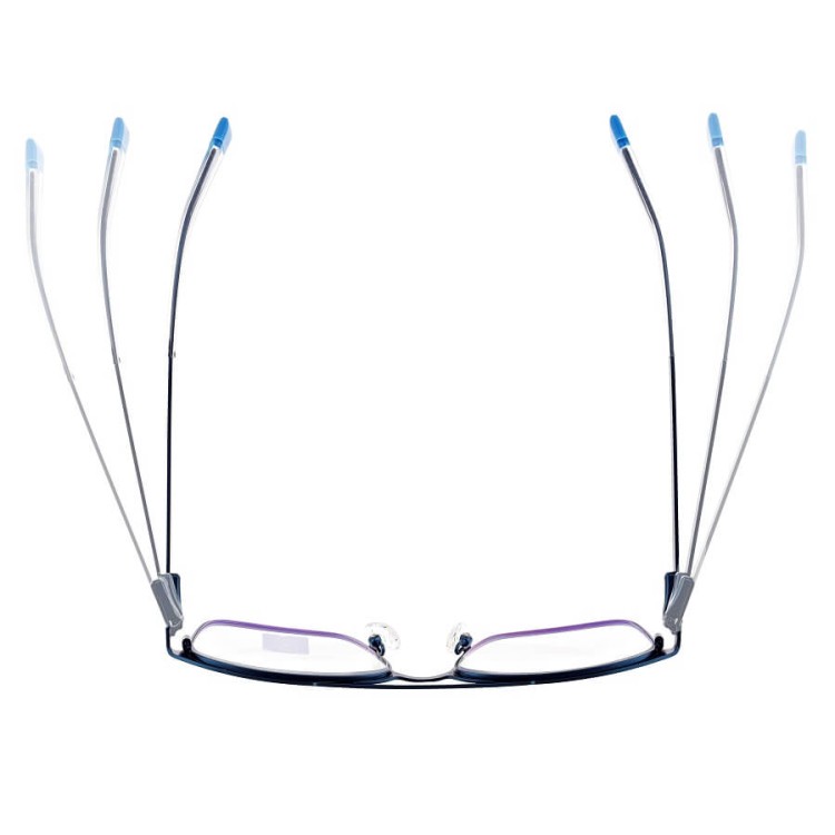 Męskie okulary PREMIUM +2.75 do czytania i komputera Blue Light+Antyrefleks STL280 niebieskie
