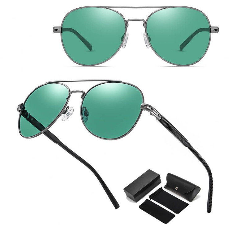 okulary przeciwsloneczne polaryzacyjne pilotki grafitowo-zielone STL52.jpg