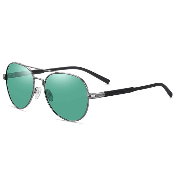 Okulary przeciwsłoneczne pilotki z polaryzacją STL52 grafit/zielone