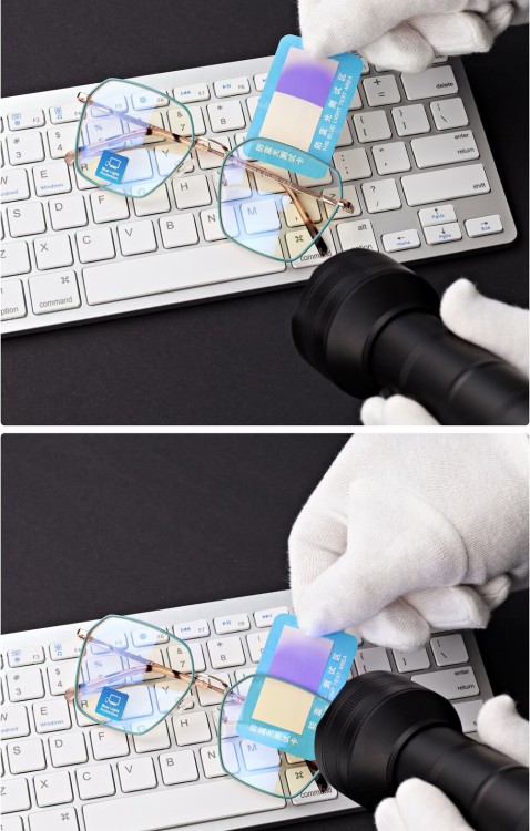 Damskie okulary PREMIUM +2.00 do czytania i komputera Blue Light+Antyrefleks STL285 złoty/zielony