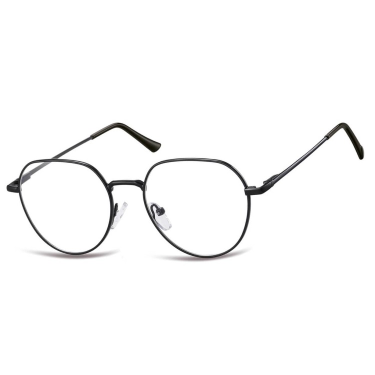 Okulary zerówki lenonki oprawki korekcyjne medium M294D czarne