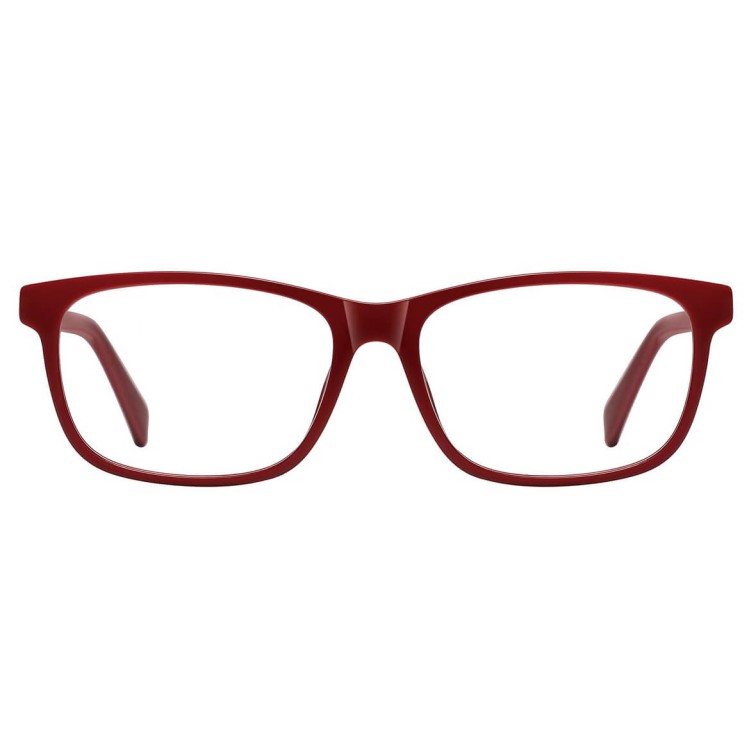 Okulary zerówki oprawki korekcyjne medium prostokątne AM70C bordowe