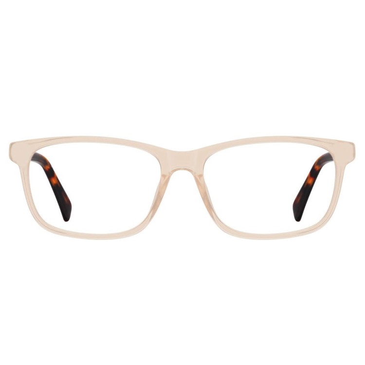 Okulary zerówki oprawki korekcyjne medium prostokątne AM70F beżowy/panterka