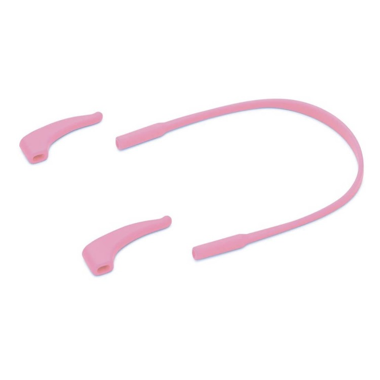 Elastyczne dziecięce oprawki okularowe zerówki owalne + gumka Sunoptic K3B różowe