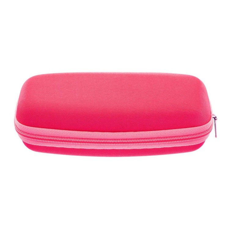 Elastyczne dziecięce oprawki okularowe zerówki okrągłe + gumka Sunoptic K8B różowe