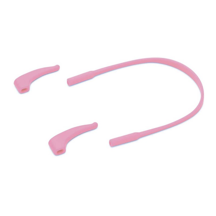 Elastyczne dziecięce oprawki okularowe zerówki okrągłe + gumka Sunoptic K8B różowe