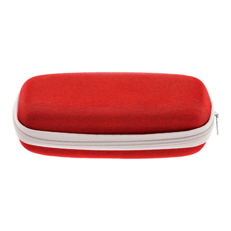 Elastyczne dziecięce oprawki okularowe zerówki prostokątne + gumka Sunoptic K6D czerwone