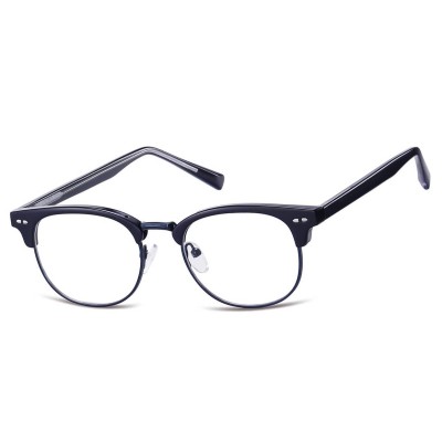 Okulary zerówki owalne oprawki korekcyjne 879C granatowy