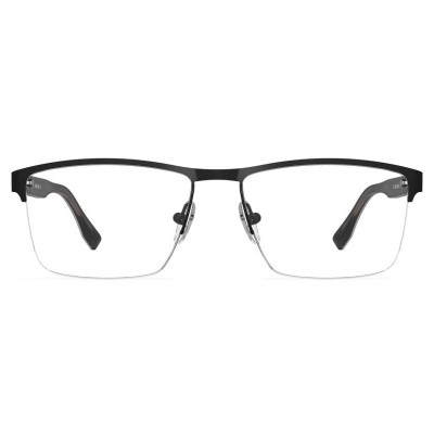 Małe męskie okulary na żyłkę oprawki korekcyjne zerówki 877 czarne