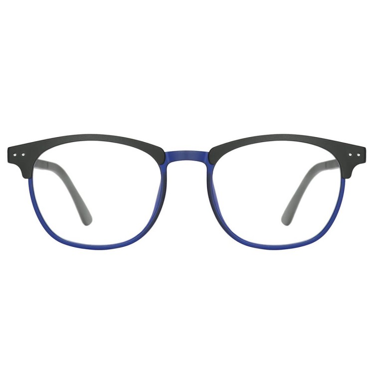 Okulary pod korekcję z polaryzacyjną nakładką przeciwsłoneczną na magnes CLIP-M-TRC297A-1 czarny/granat