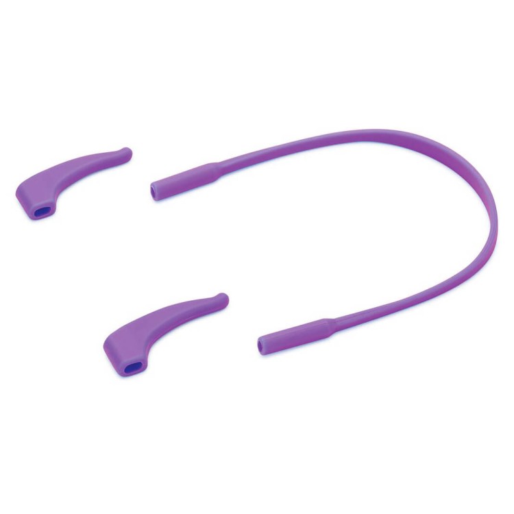 Elastyczne dziecięce okulary przeciwsłoneczne okrągłe + gumka Sunoptic SK8 fioletowe