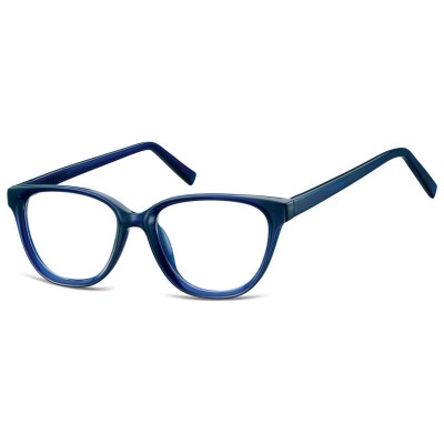 Damskie okulary acetatowe oprawki korekcyjne zerówki kocie AC394C granatowy